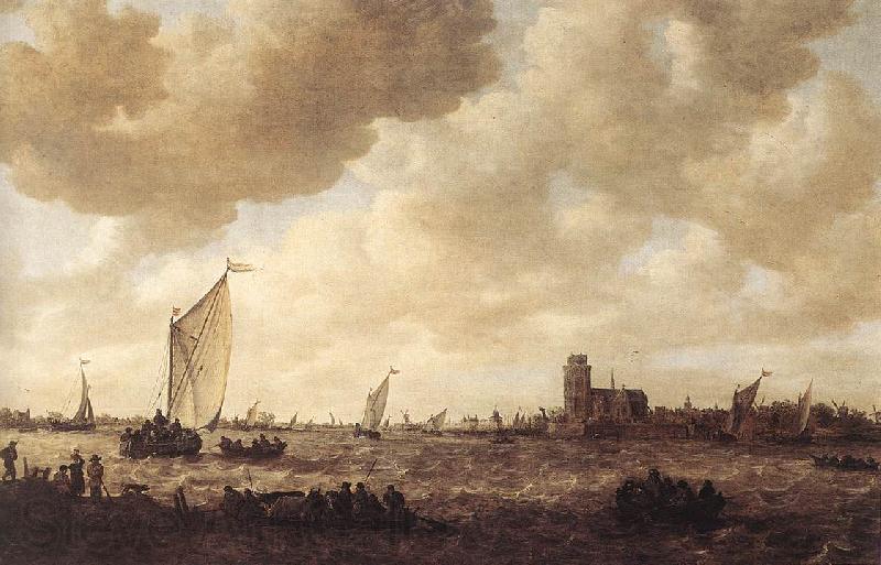 GOYEN, Jan van View of Dordrecht dg Spain oil painting art